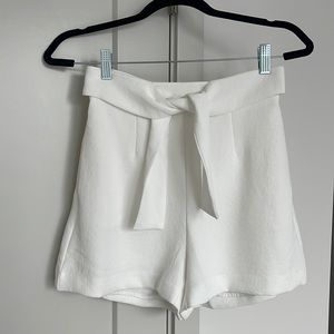 Kookai Tie Shorts Size 38, new with tags, white
